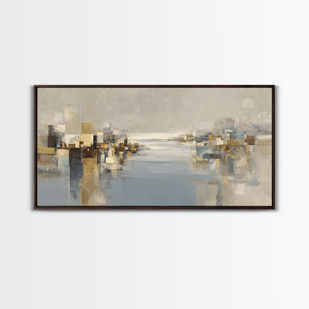 Large Calming Seascape Canvas Print, Hotel Art, Beach Prints, Hotel Decor, Fine Art, Boutique, Room Decor, Textured Painting, HOT-2x1-71