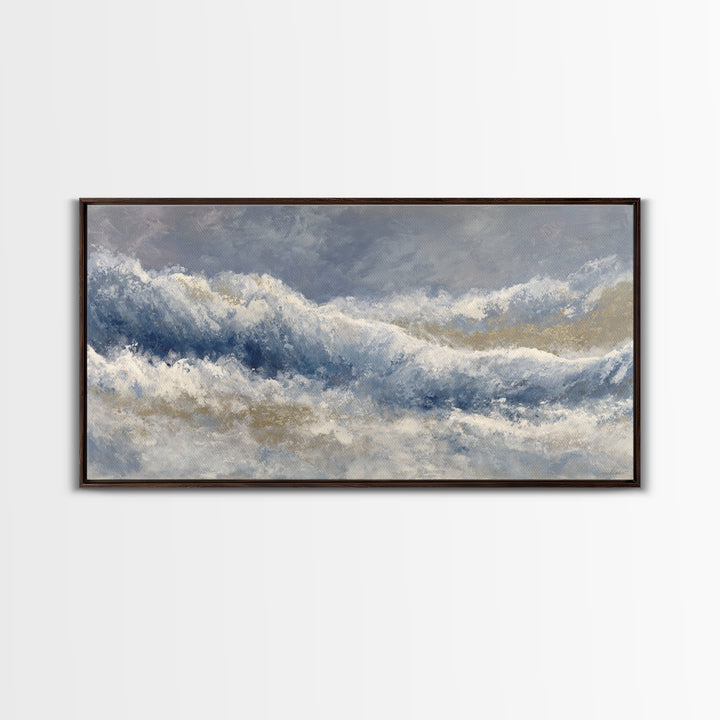 Soft Abstract Wave Forms Canvas Print, Hotel Art, Wall Decor, Hotel Decor, Abstract Art, Boutique, Living Room Decor, HOT-2x1-78