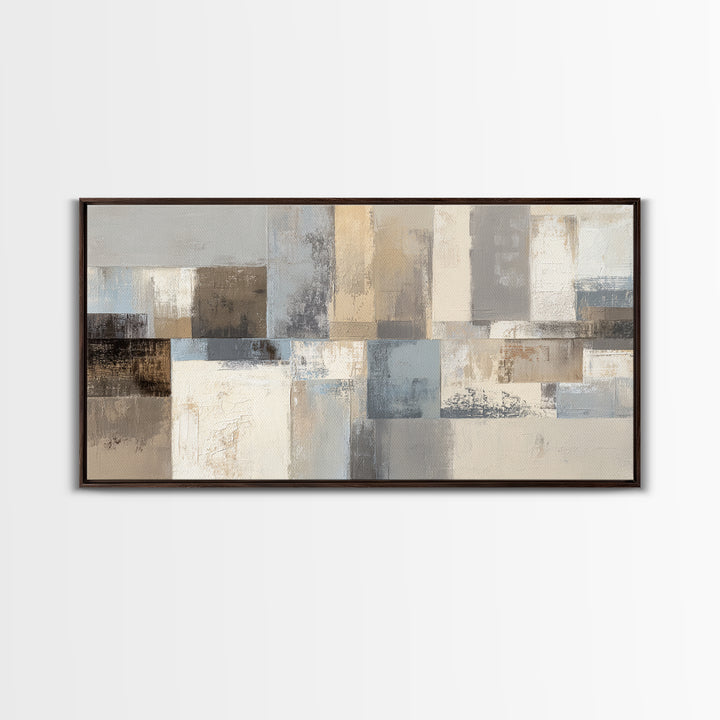 City Map Abstract Lines Without Readable Labels Framed Canvas Print, Hotel Art, Wood Wall Art, Hotel Decor, Abstract Art, HOT-2x1-92