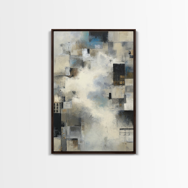 Large Cloudscape with Subtle Drama Framed Canvas Print, Hotel Art, Art Print, Hotel Decor, Fine Art, Boutique, Wall Sculpture, HOT-2x3-1
