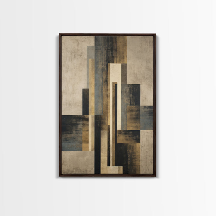 Modern Geometric Composition Canvas Print, Hotel Art, Minimalist Decor, Hotel Decor, Fine Art, Boutique, Large Wall Art, HOT-2x3-15