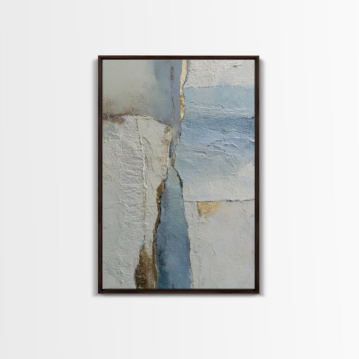 Soft Abstract Wave Forms Framed Canvas Print, Hotel Art, Home Decor, Hotel Decor, Abstract Art, Boutique, Framed Art, HOT-2x3-18
