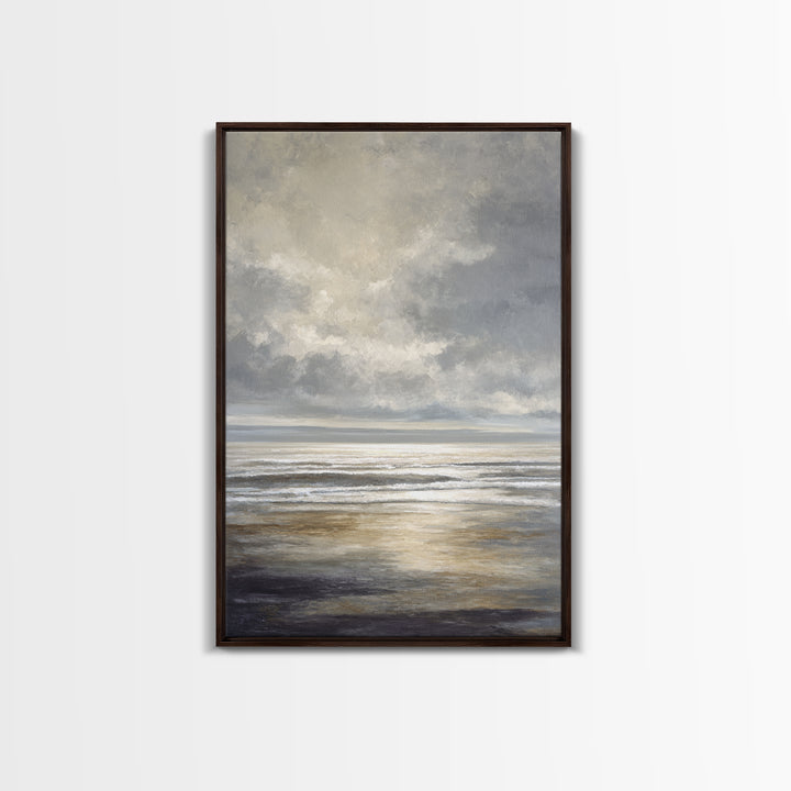 Large Calming Seascape Canvas Print, Hotel Art, Hazbin Hotel, Hotel Decor, Fine Art, Boutique, Coastal Wall Art, Coastal Decor, HOT-2x3-35