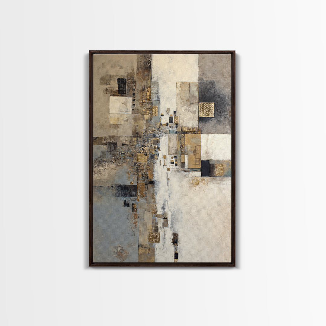 Gold Accented Abstract for Upscale Lobby Canvas Print, Hotel Art, Abstract Art, Hotel Decor, Boutique, Gallery Wall Art, HOT-2x3-45