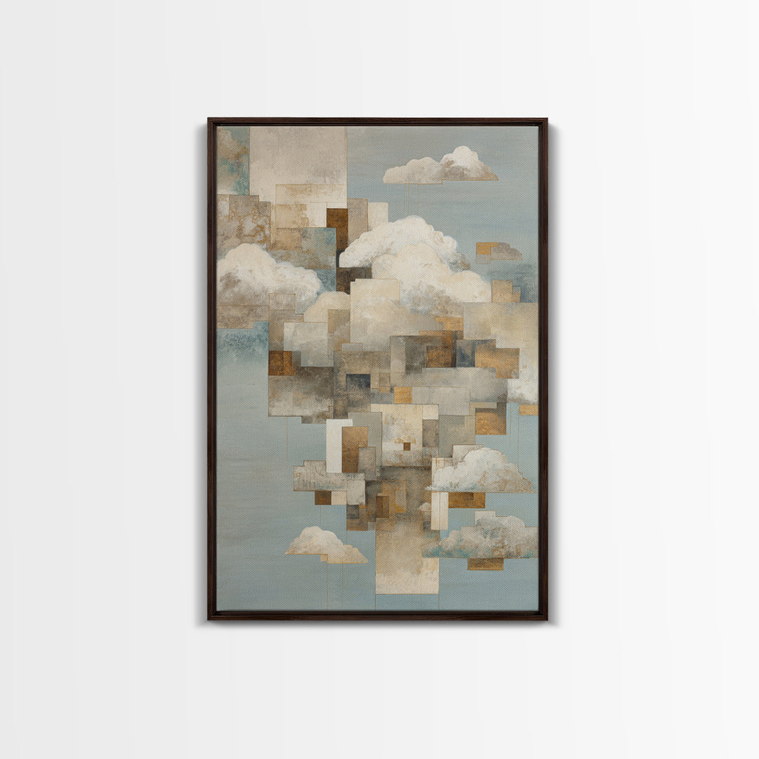 Large Cloudscape with Subtle Drama Canvas Print, Hotel Art, Framed Art, Hotel Decor, Fine Art, Boutique, Beach Prints, HOT-2x3-49