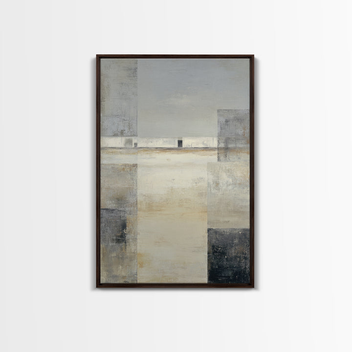 Quiet City Skyline Canvas Print, Hotel Art, Hotel Decor, Abstract Art, Boutique, Beach Decor, Minimalist Wall Art, HOT-2x3-58