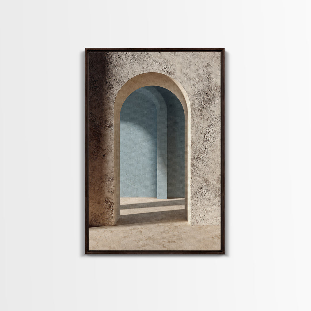 Minimal Architectural Arch Study Framed Canvas Print, Hotel Art, Modern Decor, Hotel Decor, Fine Art, Boutique, Poster, HOT-2x3-84