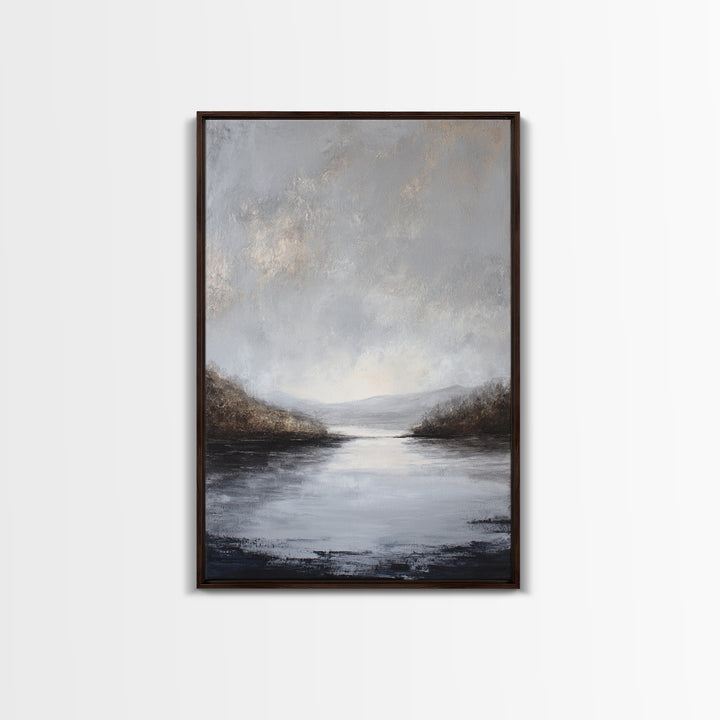 Luxury Monochrome Landscape Canvas Print, Hotel Art, Art Deco, Hotel Decor, Boutique, Minimalist Wall Art, Gallery Wall Art, HOT-2x3-86