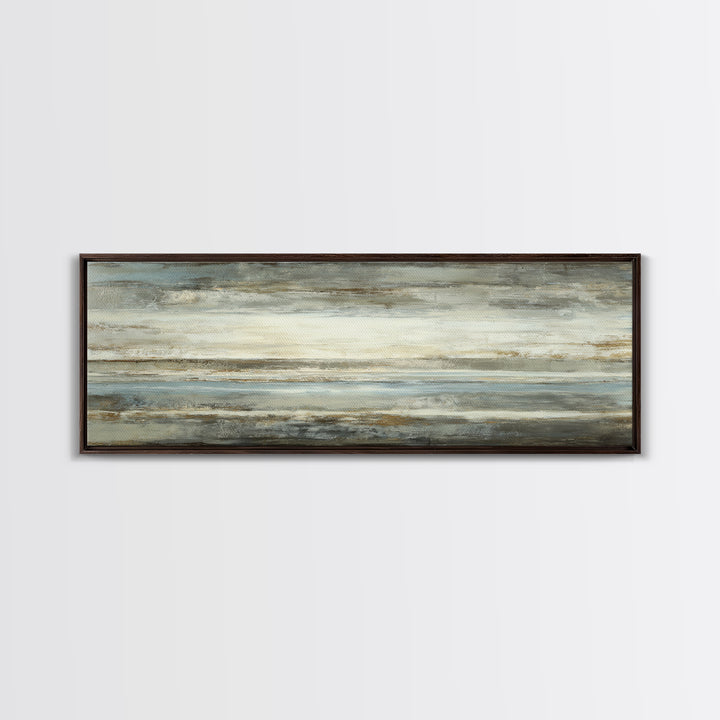 Sophisticated Neutral Abstract Canvas Print, Hotel Art, Beach House Decor, Hotel Decor, Abstract Art, Boutique, HOT-3x1-65
