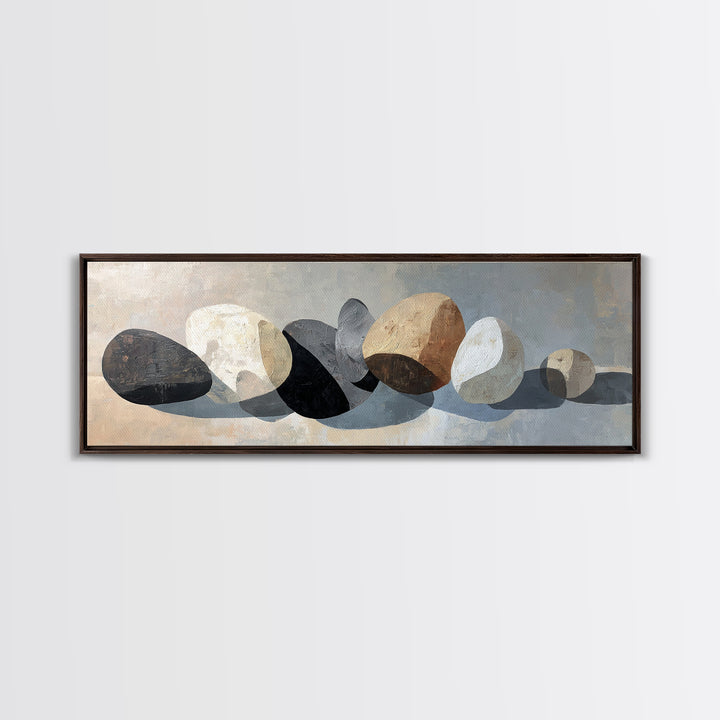 Minimal Sculpture Shapes Canvas Print, Hotel Art, Art, Hotel Decor, Fine Art, Boutique, Printable Art, Living Room Decor, HOT-3x1-76