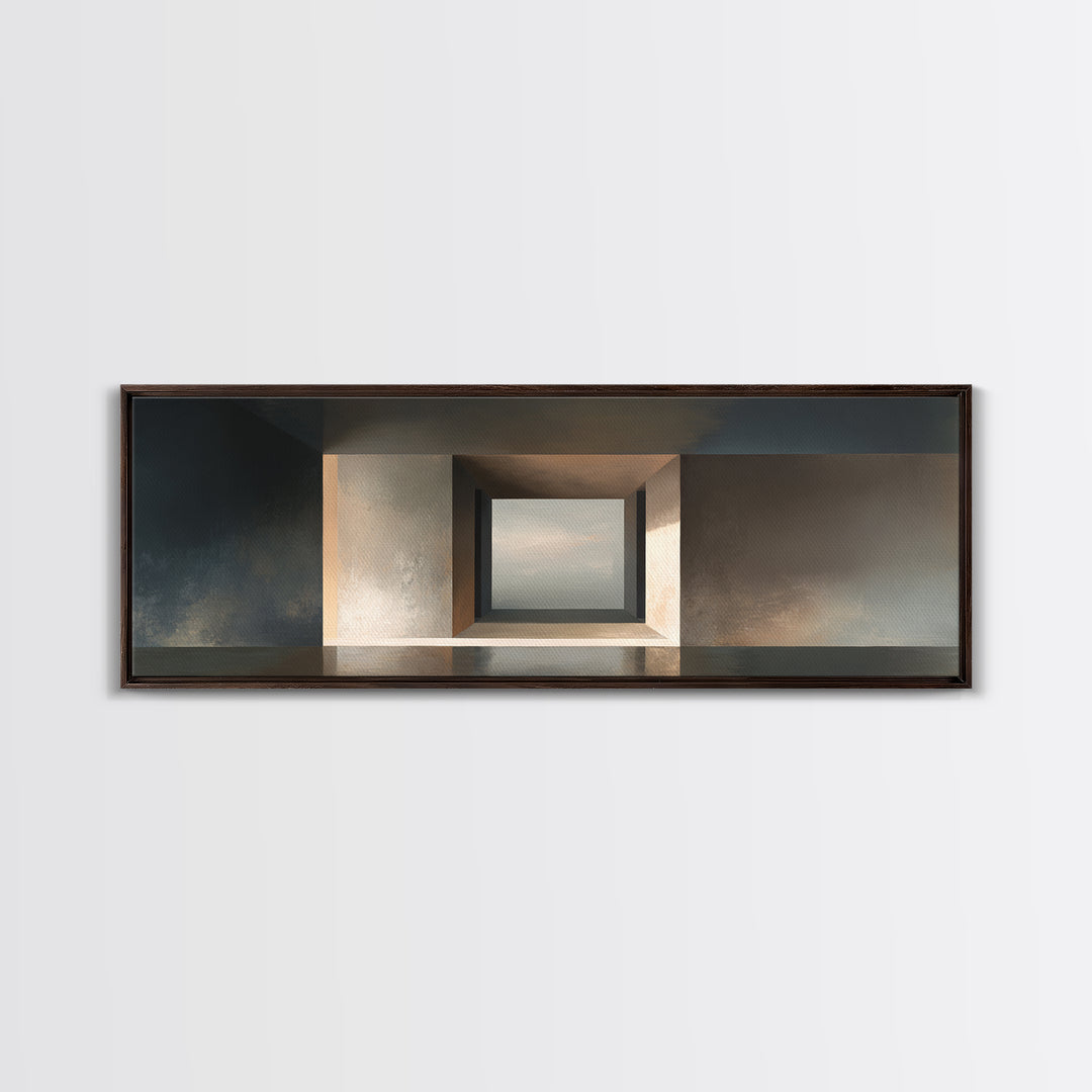 Minimal Architectural Arch Study Canvas Print, Hotel Art, Art Prints, Hotel Decor, Oil Painting, Boutique, Modern Wall Art, HOT-3x1-92