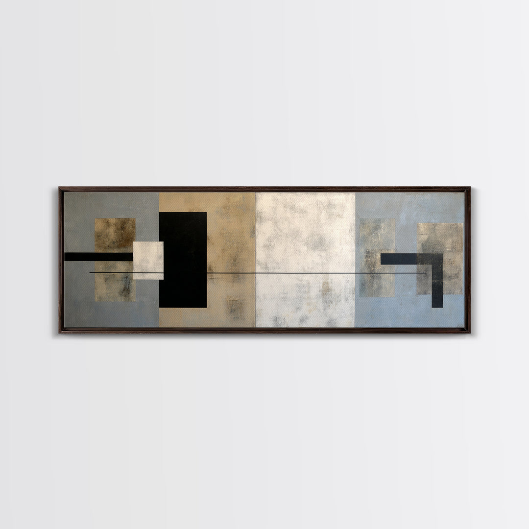 Modern Geometric Composition Canvas Print, Hotel Art, Art Prints, Hotel Decor, Boutique, Modern Wall Art, Wall Sculpture, HOT-3x1-95
