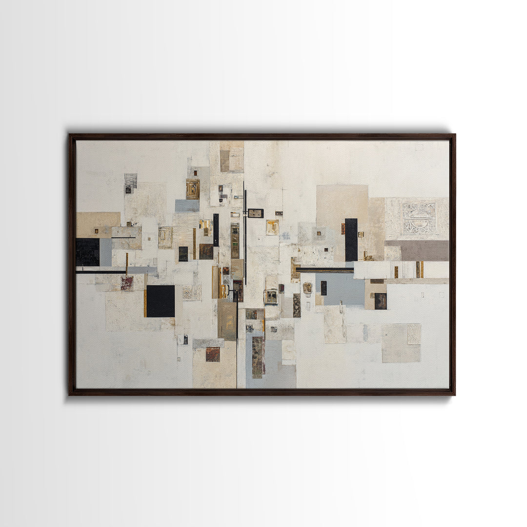 Modern Geometric Composition Canvas Print, Hotel Art, Modern Decor, Hotel Decor, Abstract Art, Boutique, Poster, Wall Decor, HOT-3x2-11