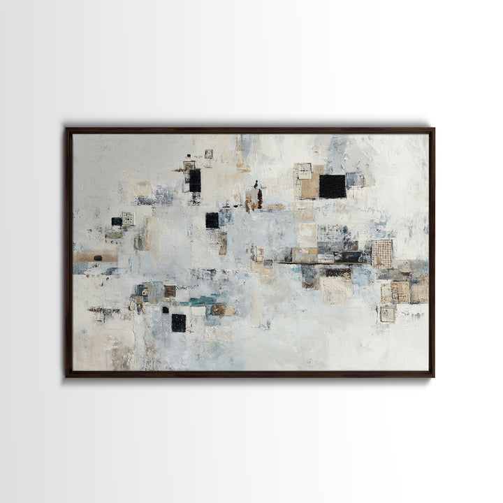 Abstract Marble Texture Framed Canvas Print, Hotel Art, Gallery Wall Set, Hotel Decor, Fine Art, Boutique, Textured Painting, HOT-3x2-23