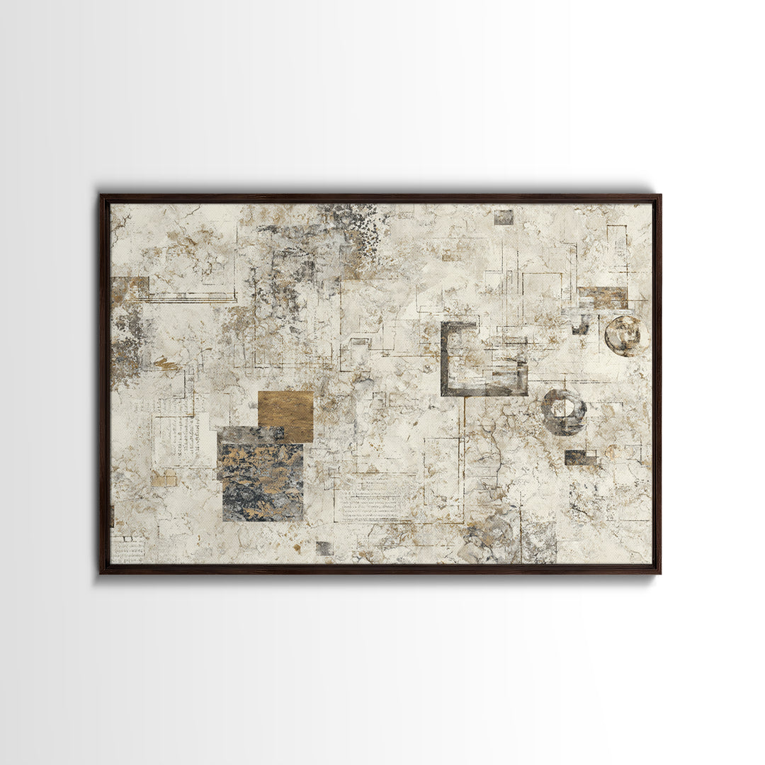 Abstract Marble Texture Framed Canvas Print, Hotel Art, Beach House Decor, Hotel Decor, Abstract Art, Boutique, HOT-3x2-71