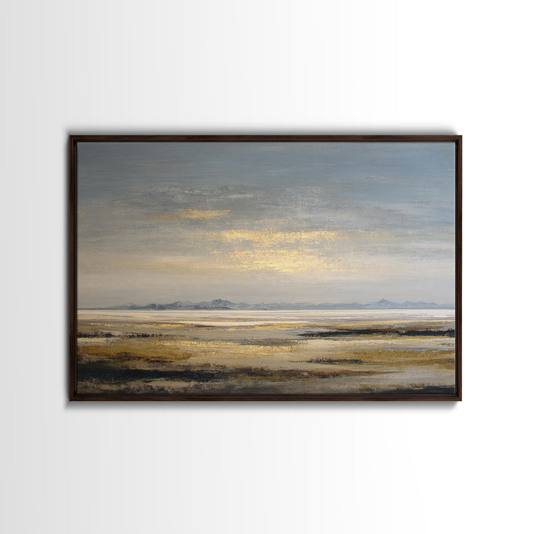 Panoramic Desert Horizon Canvas Print, Hotel Art, Contemporary Art, Hotel Decor, Fine Art, Boutique, Art Deco, Abstract Art, HOT-3x2-72