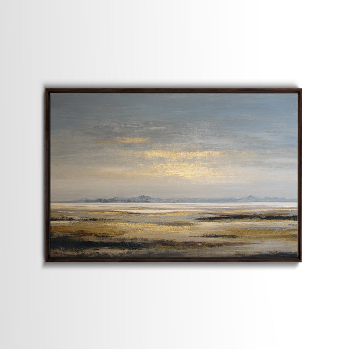 Panoramic Desert Horizon Canvas Print, Hotel Art, Contemporary Art, Hotel Decor, Fine Art, Boutique, Art Deco, Abstract Art, HOT-3x2-72