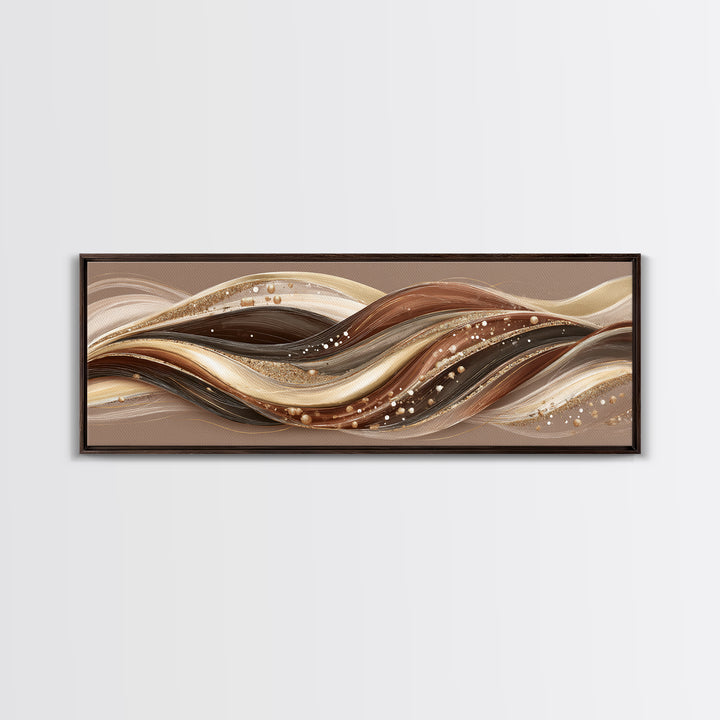 Hair Strands Turning into Abstract Ribbons Canvas Print, Hair Salon Art, Black Wall Art, Living Room Decor, Fine Art, Style, HSA-3x1-13