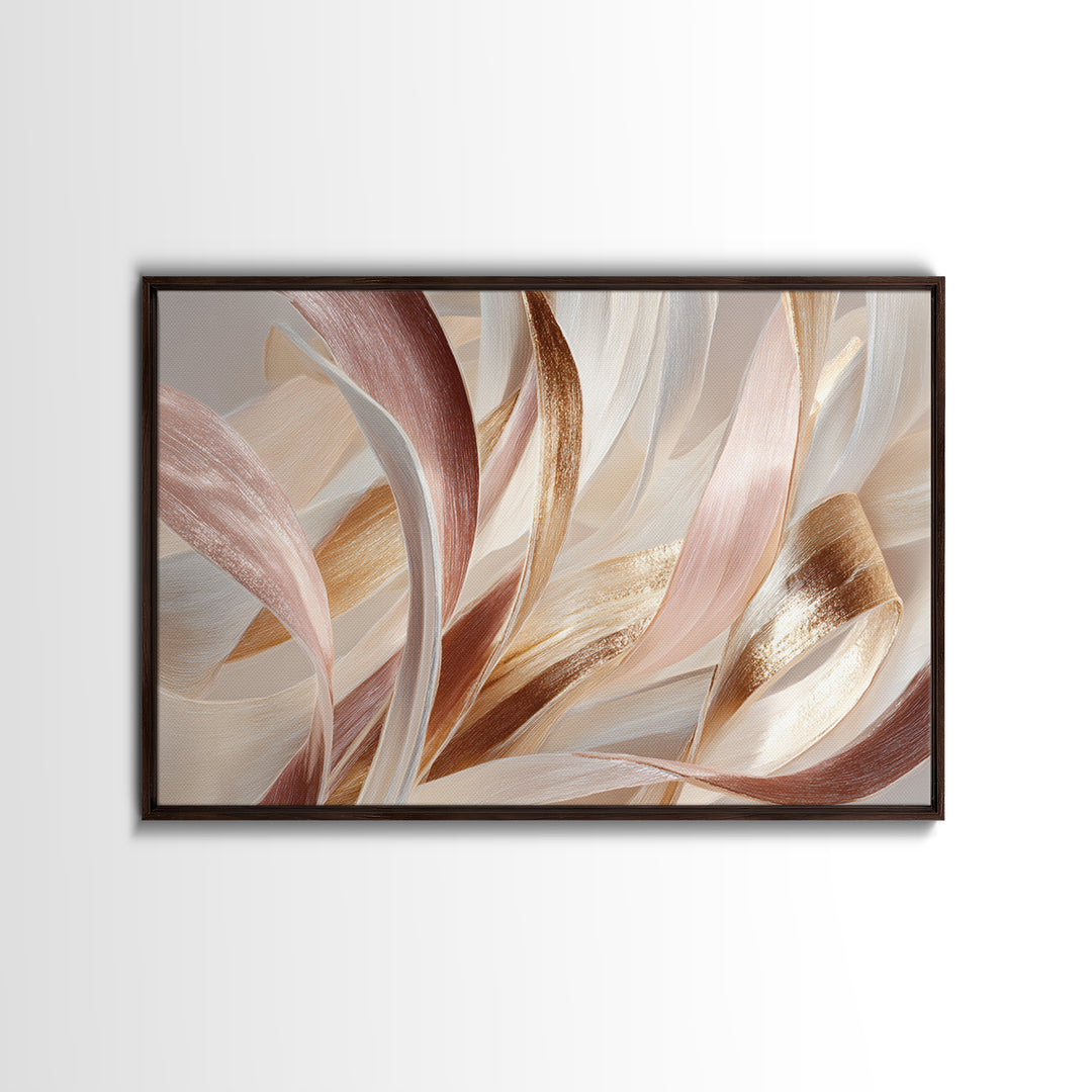 Hair Strands Turning into Abstract Ribbons Canvas Print, Hair Salon Art, Hairstylist, Living Room Decor, Fine Art, Style, HSA-3x2-73
