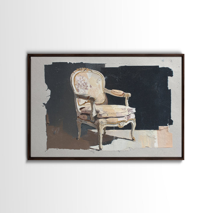Gold Scissors and Comb Still Life on Framed Canvas Print, Hair Salon Art, Black Woman Wall Art, Living Room Decor, Style, HSA-3x2-78
