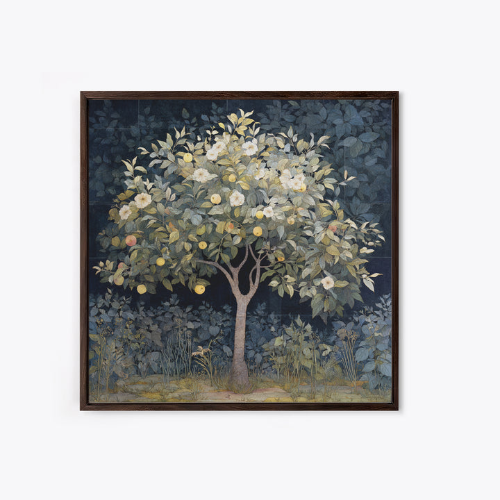 Apple Tree in Summer Orchard Canvas Print, Impressionist Art, Gallery Decor, Living Room Decor, Fine Art, Impression, IMP-1x1-17