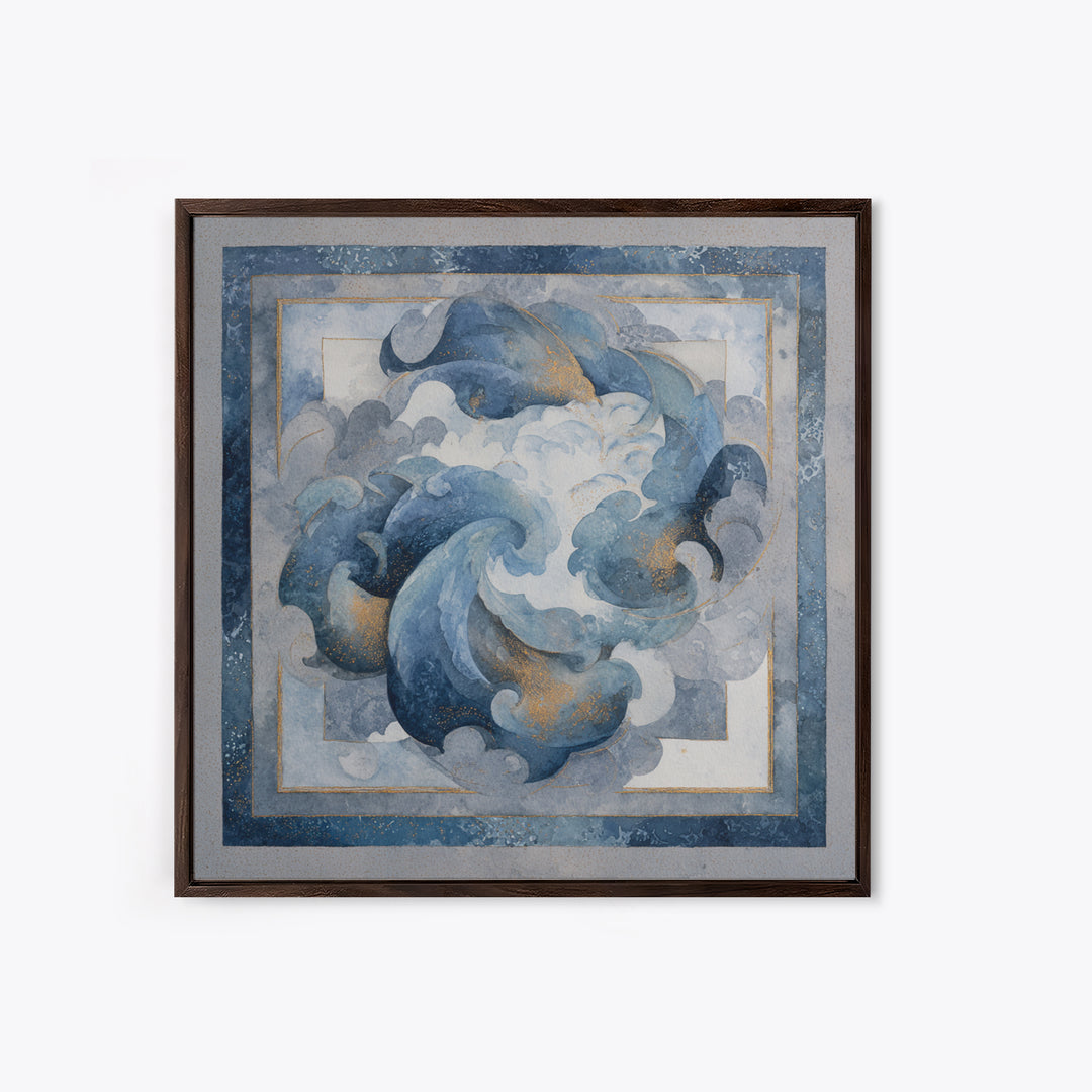Dancers Suggested by Soft Moving Brushwork Canvas Print, Impressionist Art, Abstract Painting, Living Room Decor, Impression, IMP-1x1-39