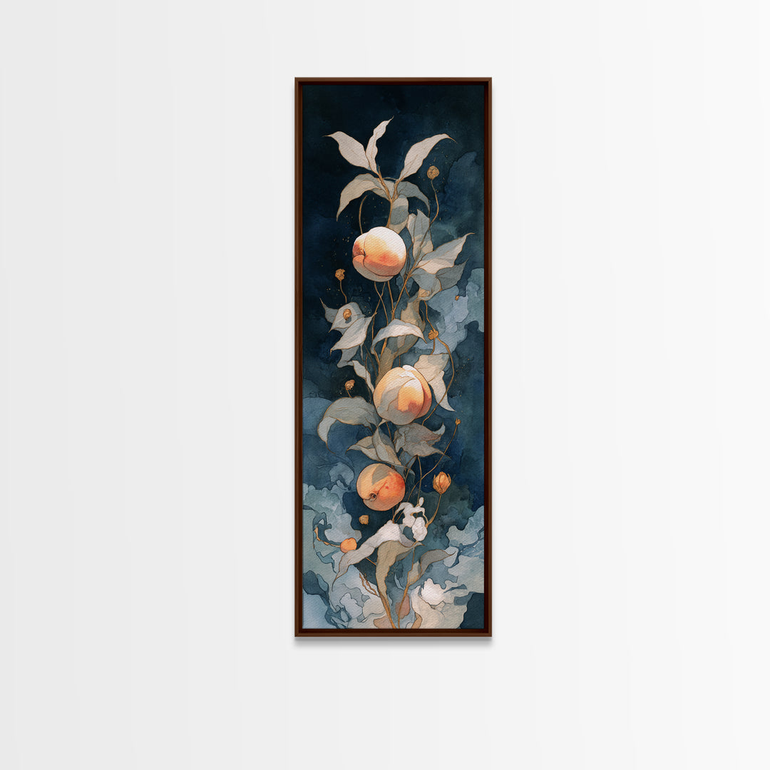 Still Life of Peaches Canvas Print, Impressionist Art, Modern Wall Art, Living Room Decor, Impression, Living Room Art, IMP-1x3-11