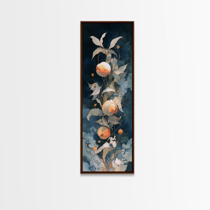 Still Life of Peaches Canvas Print, Impressionist Art, Modern Wall Art, Living Room Decor, Impression, Living Room Art, IMP-1x3-11