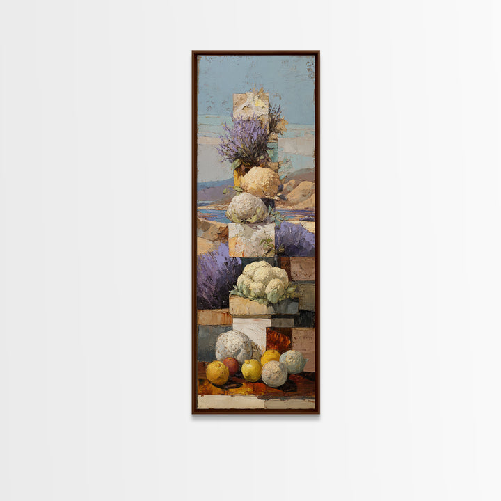 Sunset over Lavender Field Canvas Print, Impressionist Art, Flower Print, Living Room Decor, Fine Art, Impression, IMP-1x3-2
