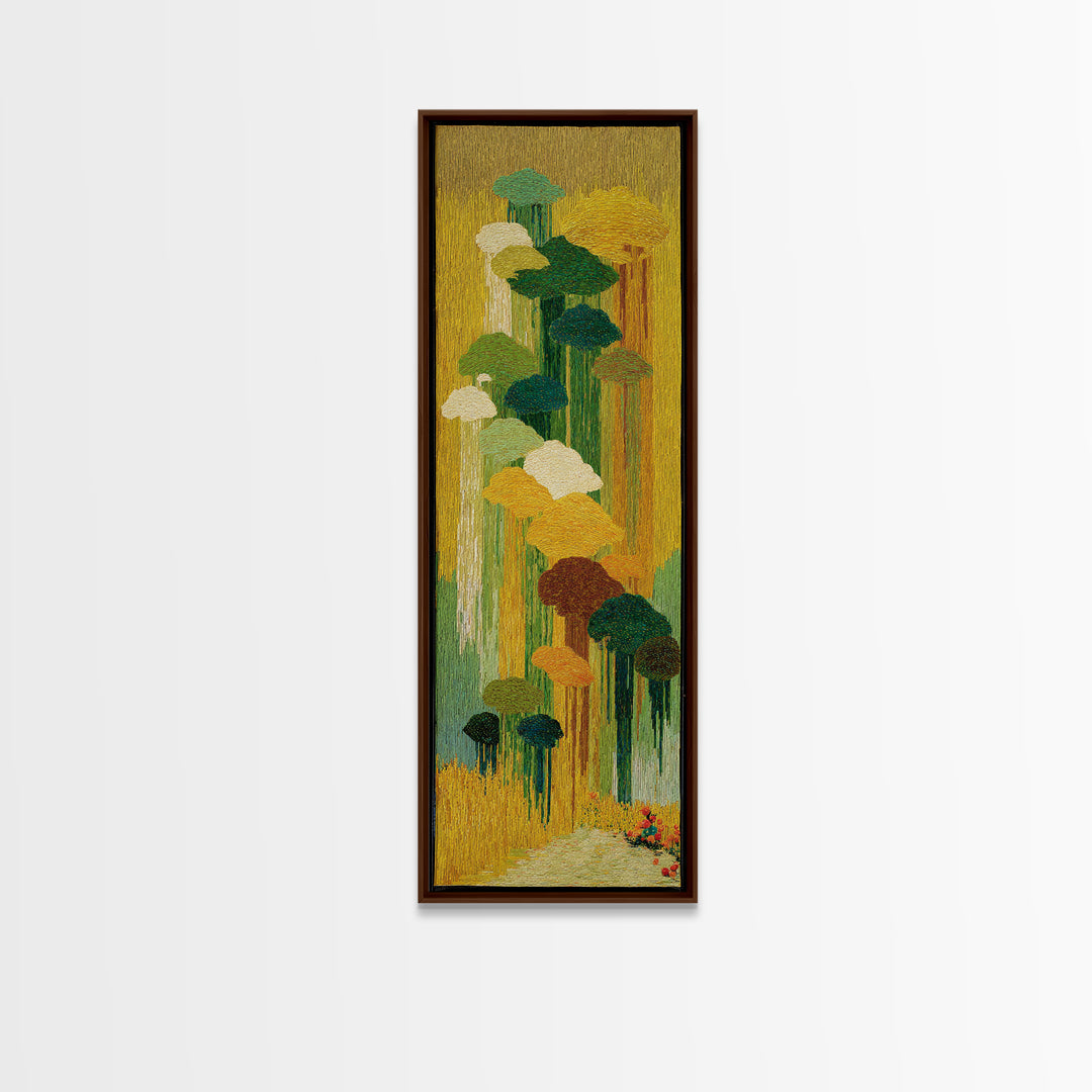 Dancers Suggested by Soft Moving Brushwork Canvas Print, Impressionist Art, Horizontal Wall Art, Living Room Decor, Impression, IMP-1x3-27