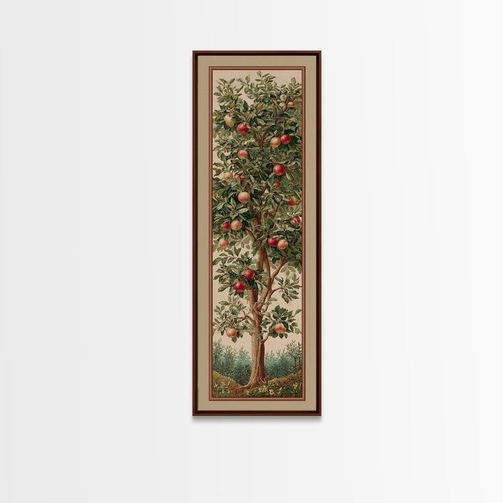 Apple Tree in Summer Orchard Framed Canvas Print, Impressionist Art, Textured Painting, Living Room Decor, Fine Art, Impression, IMP-1x3-29