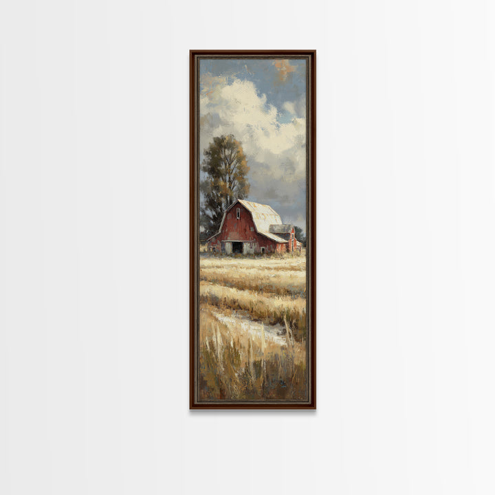 Country Lane with Flickering Sunlight Canvas Print, Impressionist Art, Floral Print, Living Room Decor, Impression, IMP-1x3-58