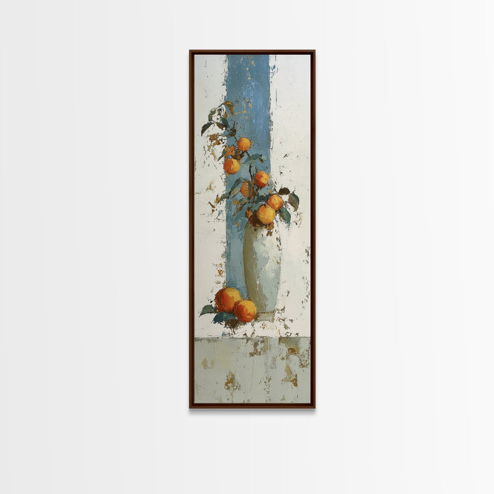Still Life of Peaches Canvas Print, Impressionist Art, Modern Art, Living Room Decor, Fine Art, Impression, Statement Artwork, IMP-1x3-59