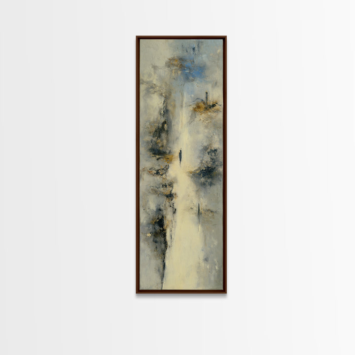 Dancers Suggested by Soft Moving Brushwork Canvas Print, Impressionist Art, Neutral Decor, Living Room Decor, Impression, IMP-1x3-75