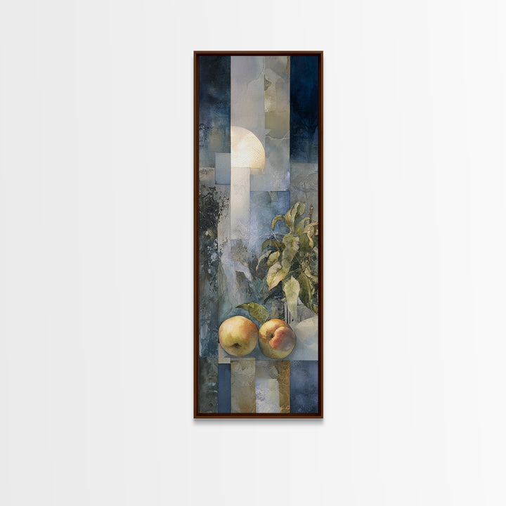 Still Life of Peaches Framed Canvas Print, Impressionist Art, Flower Print, Living Room Decor, Fine Art, Impression, IMP-1x3-83