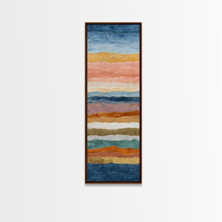 Sunset over Lavender Field Canvas Print, Impressionist Art, Textured Painting, Living Room Decor, Fine Art, Impression, IMP-1x3-98