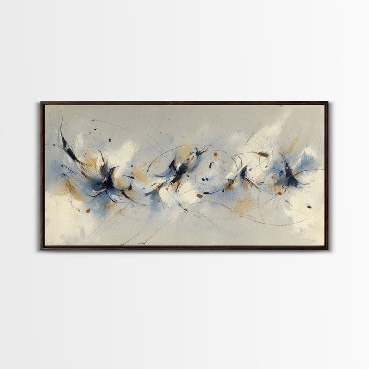Dancers Suggested by Soft Moving Brushwork Canvas Print, Impressionist Art, Abstract Painting, Living Room Decor, Impression, IMP-2x1-11