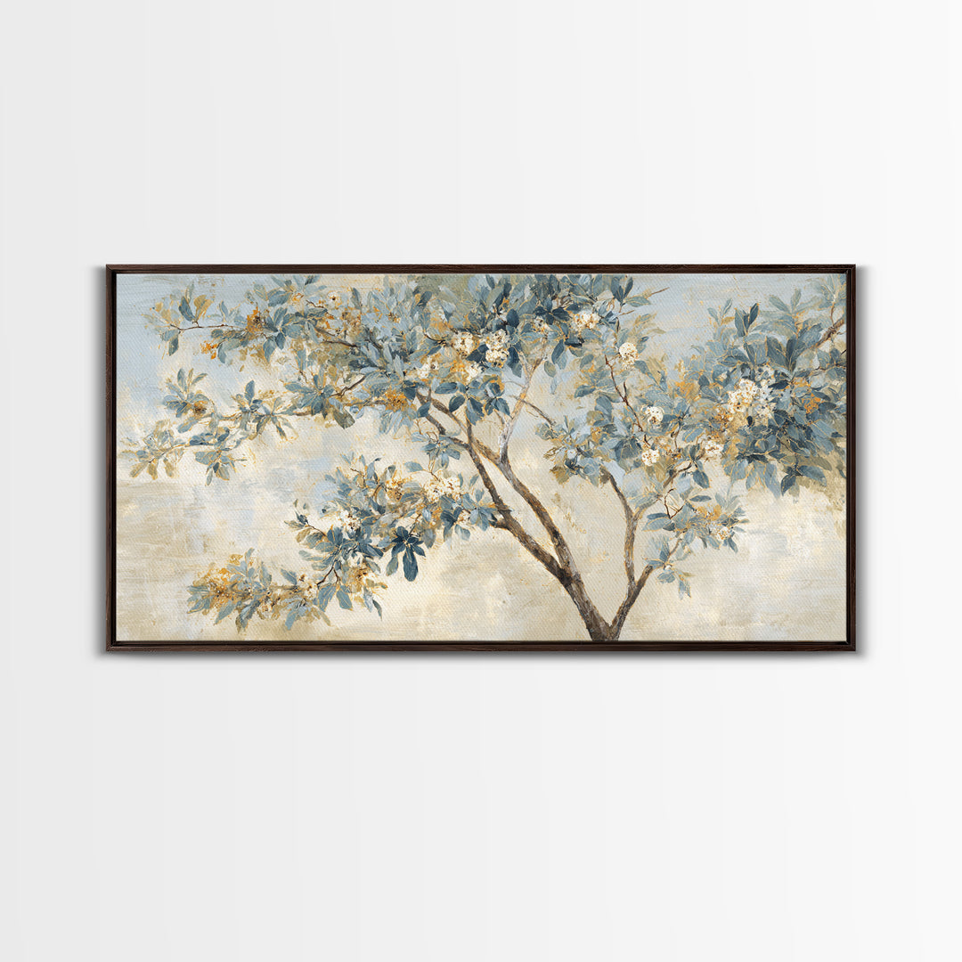 Apple Tree in Summer Orchard Framed Canvas Print, Impressionist Art, Printable Wall Art, Living Room Decor, Impression, IMP-2x1-37