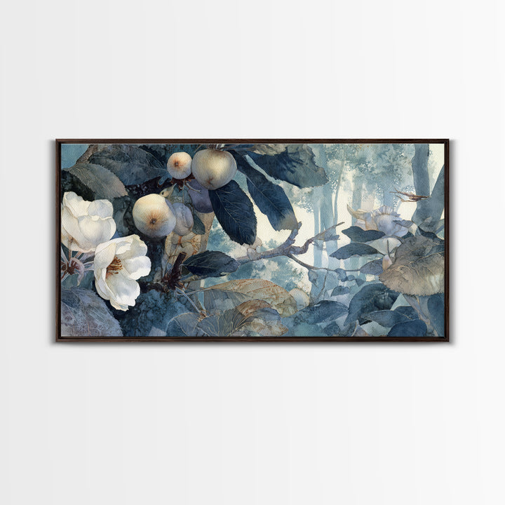 Apple Tree in Summer Orchard Canvas Print, Impressionist Art, Textured Wall Art, Living Room Decor, Fine Art, Impression, IMP-2x1-61