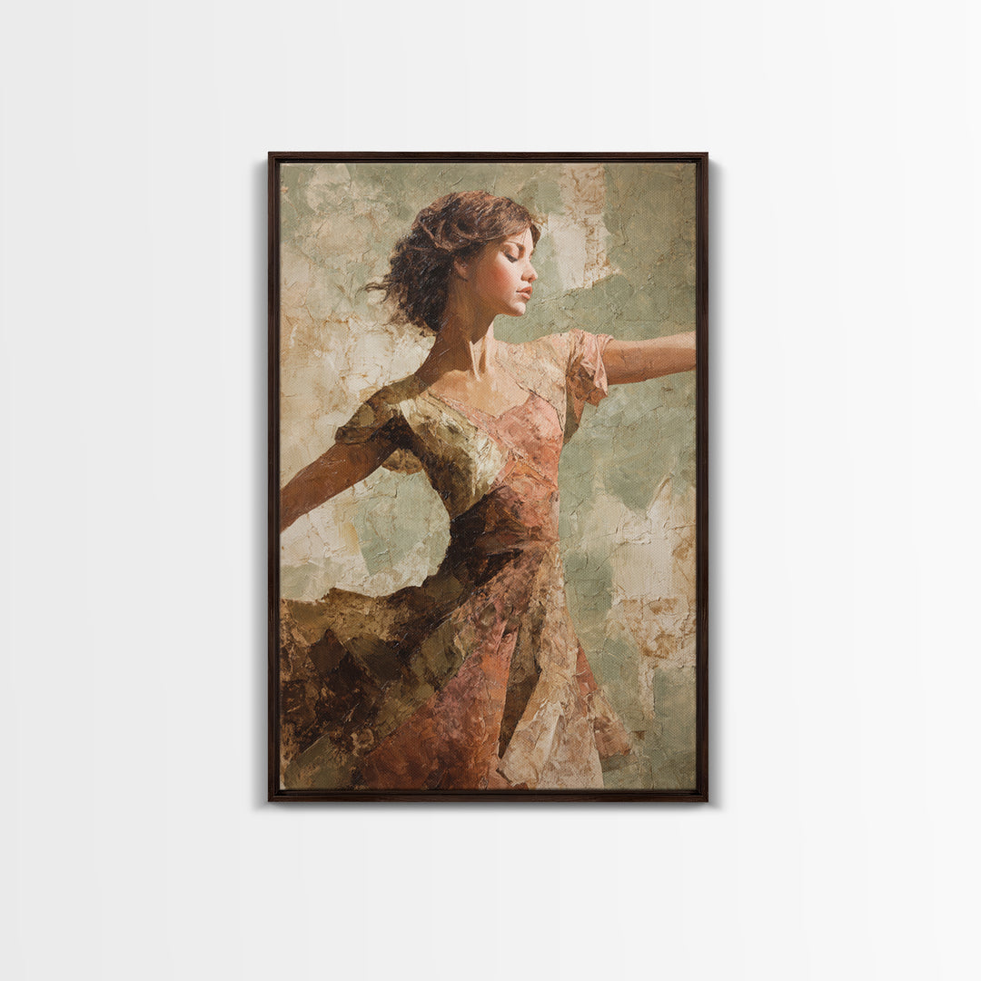 Dancers Suggested by Soft Moving Brushwork Canvas Print, Impressionist Art, Original Painting, Living Room Decor, Impression, IMP-2x3-23