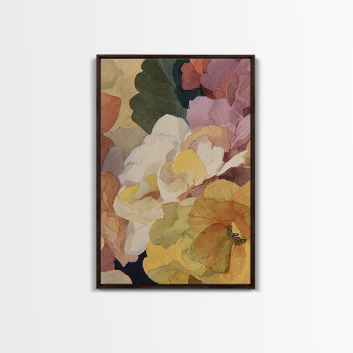 Coastal Beach Figures Framed Canvas Print, Impressionist Art, Oil Painting, Living Room Decor, Impression, Coastal Wall Art, IMP-2x3-51