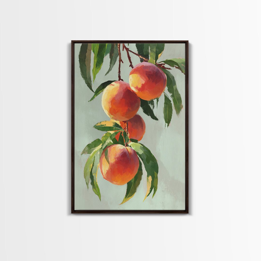 Still Life of Peaches Canvas Print, Impressionist Art, Fine Art Print, Living Room Decor, Fine Art, Impression, Painting, IMP-2x3-7