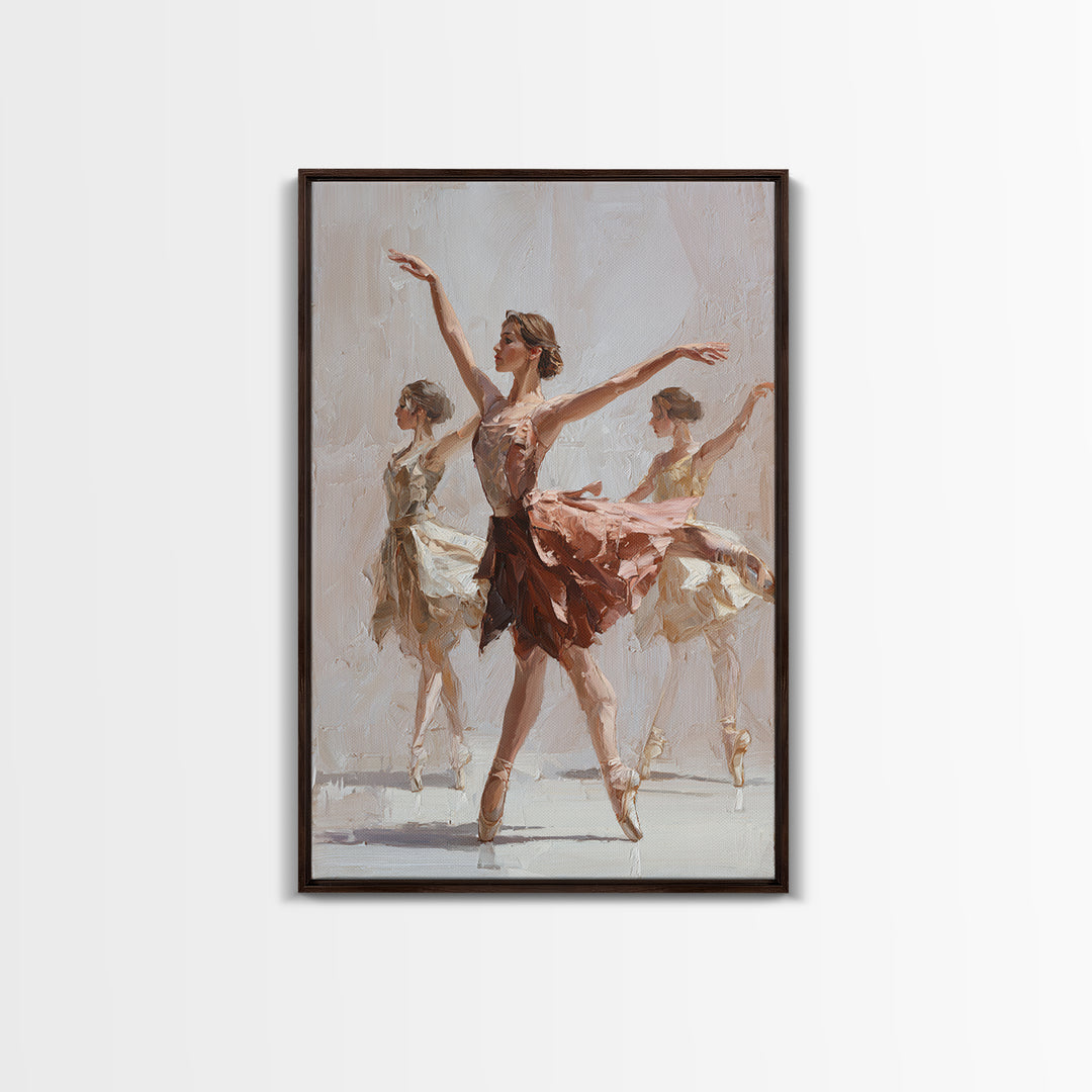 Dancers Suggested by Soft Moving Brushwork Canvas Print, Impressionist Art, Living Room Art, Living Room Decor, Oil Painting, IMP-2x3-95