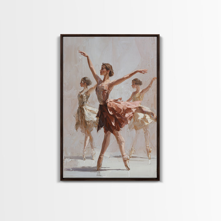 Dancers Suggested by Soft Moving Brushwork Canvas Print, Impressionist Art, Living Room Art, Living Room Decor, Oil Painting, IMP-2x3-95