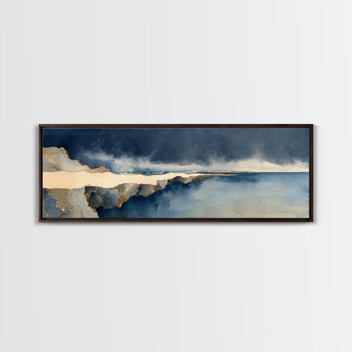 Soft Seaside Cliffs Canvas Print, Impressionist Art, Landscape Wall Art, Living Room Decor, Fine Art, Impression, Luxury Decor, IMP-3x1-21
