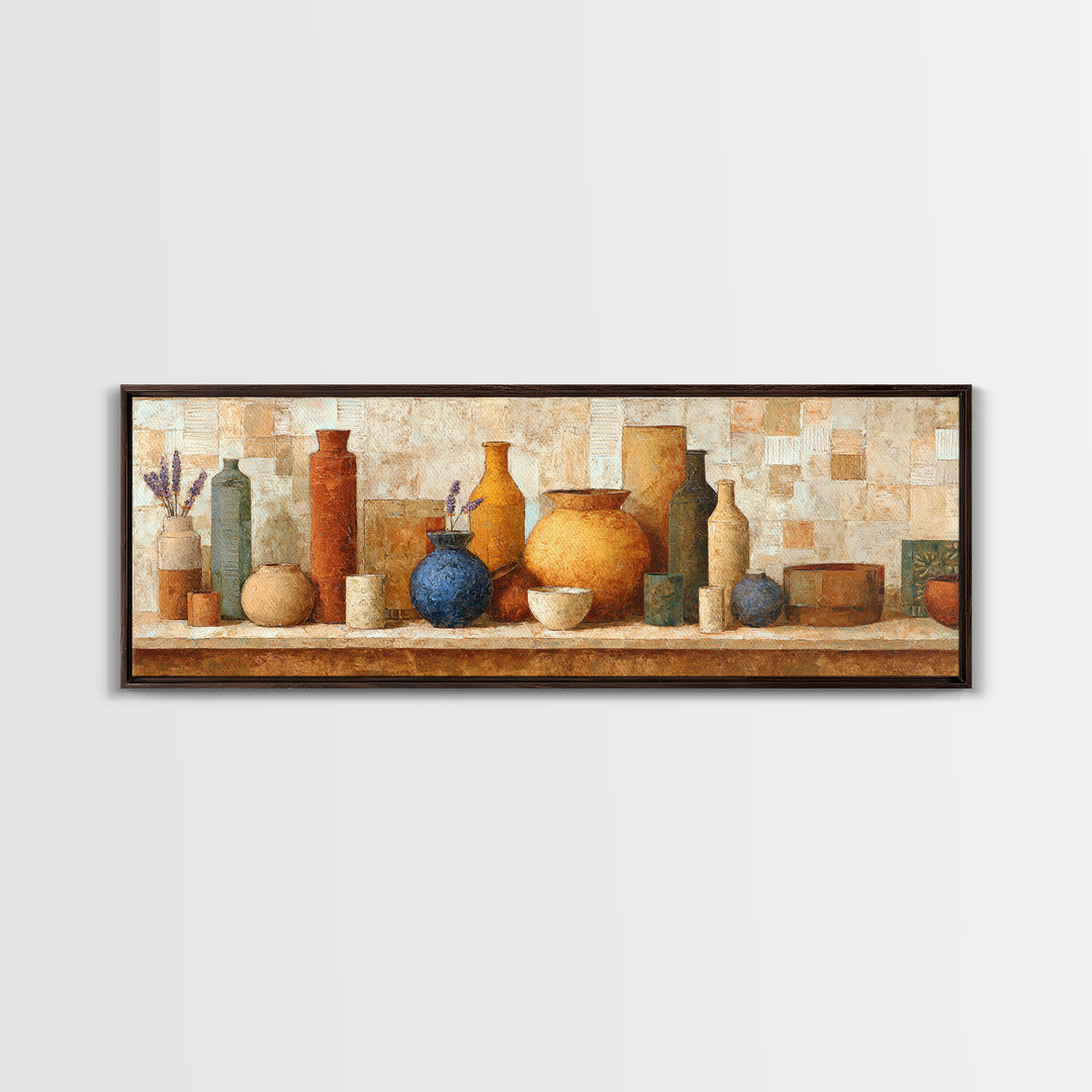 Sunset over Lavender Field Canvas Print, Impressionist Art, Large Wall Art, Living Room Decor, Impression, Abstract Painting, IMP-3x1-78