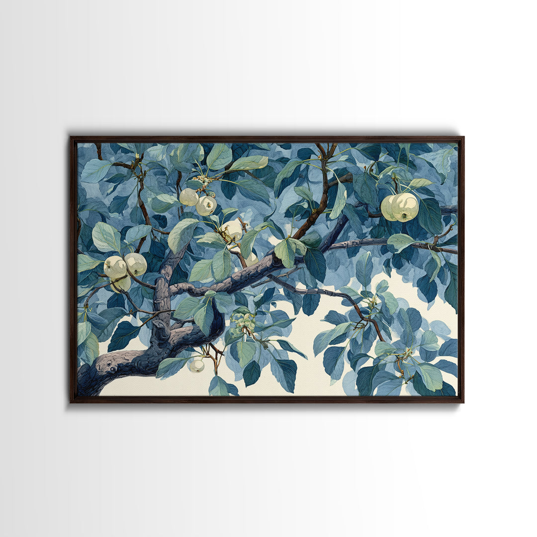 Apple Tree in Summer Orchard Canvas Print, Impressionist Art, Landscape Wall Art, Living Room Decor, Fine Art, Impression, IMP-3x2-21