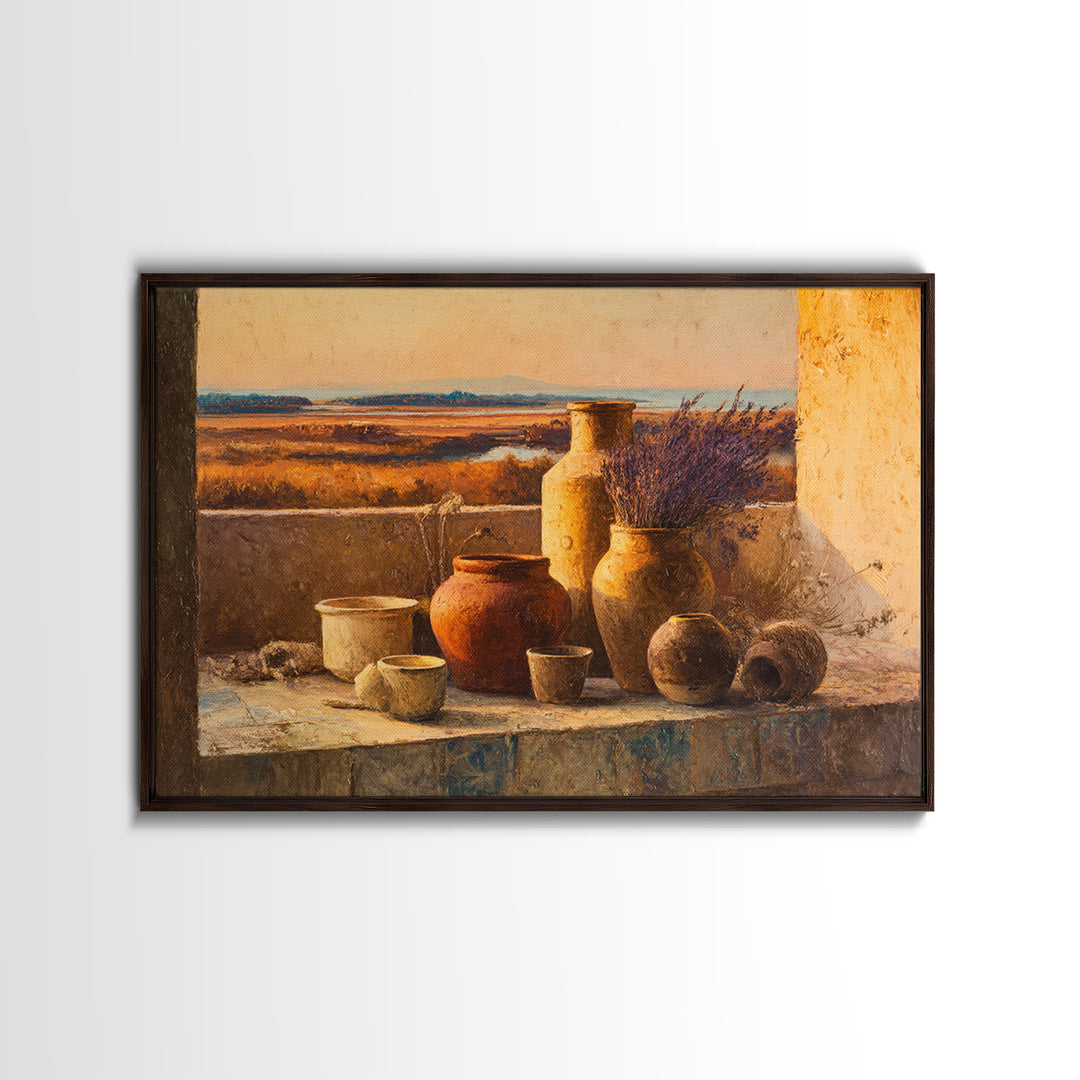 Sunset over Lavender Field Canvas Print, Impressionist Art, Coastal Wall Art, Living Room Decor, Fine Art, Impression, IMP-3x2-66