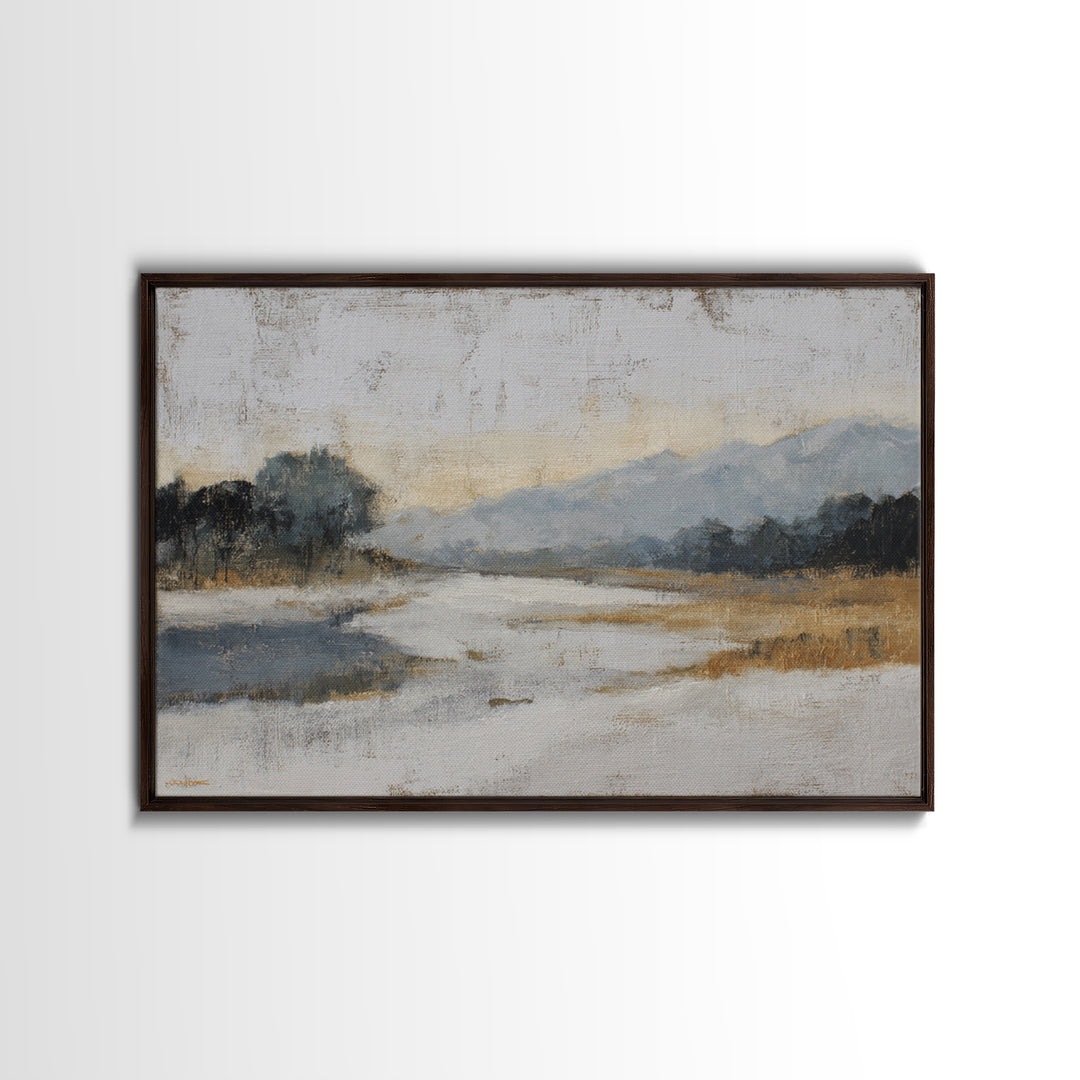 Dancers Suggested by Soft Moving Brushwork Canvas Print, Impressionist Art, Horizontal Wall Art, Living Room Decor, Impression, IMP-3x2-91