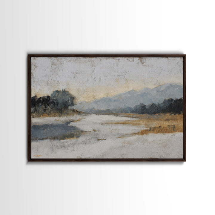 Dancers Suggested by Soft Moving Brushwork Canvas Print, Impressionist Art, Horizontal Wall Art, Living Room Decor, Impression, IMP-3x2-91